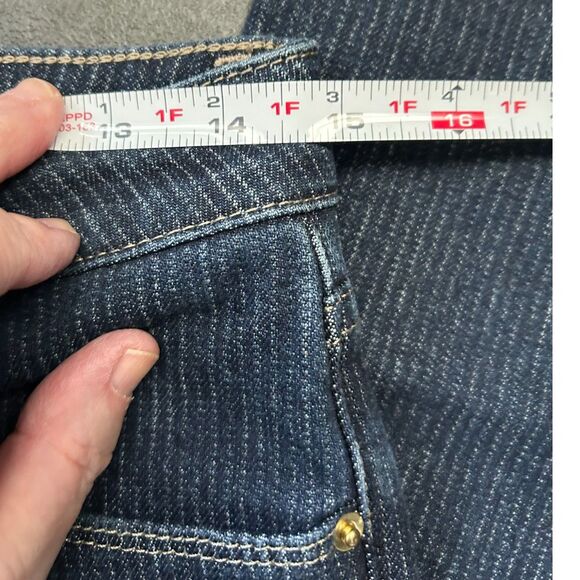 New SALESMAN SAMPLE Frame Le Crop Mini Boot Denim Jeans Blue size 26 E50 - Picture 7 of 12